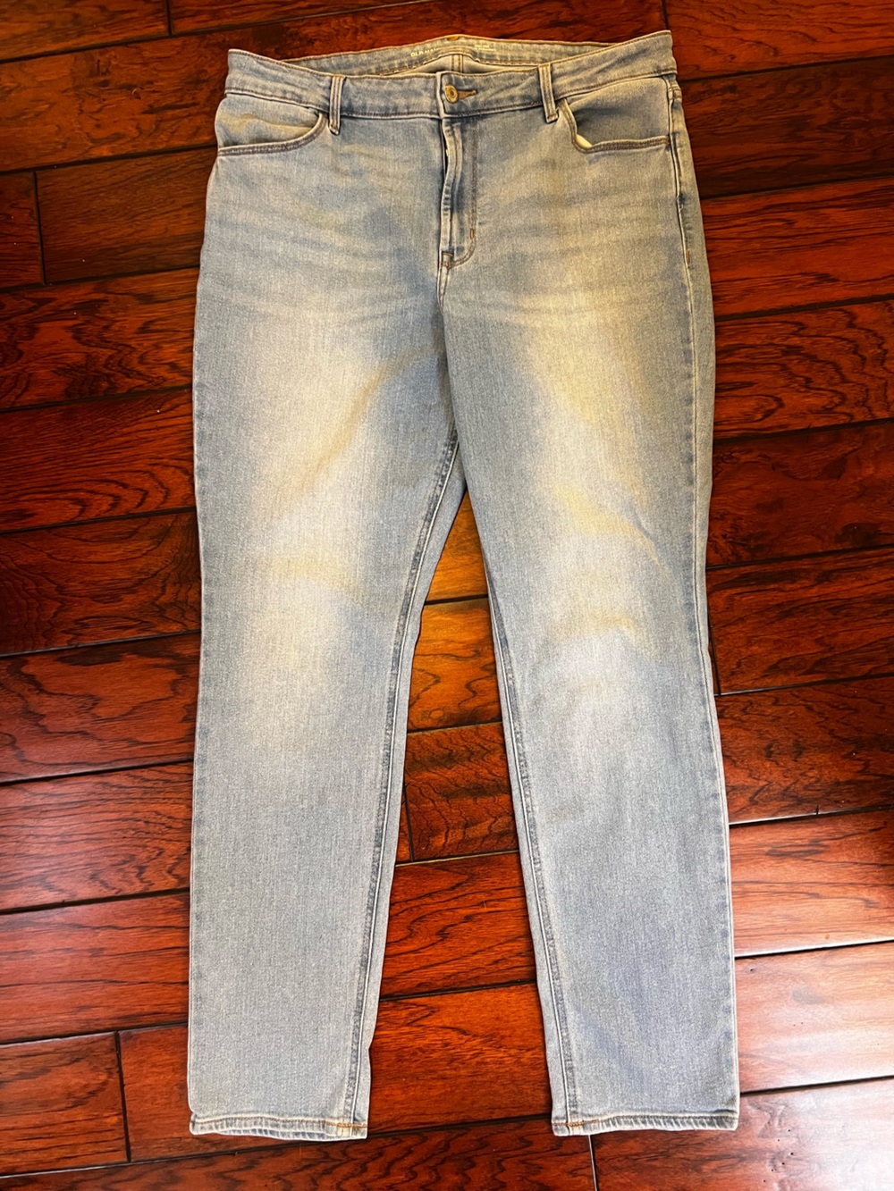 Old Navy Women's Wow Straight High-Rise Light Blue Jeans